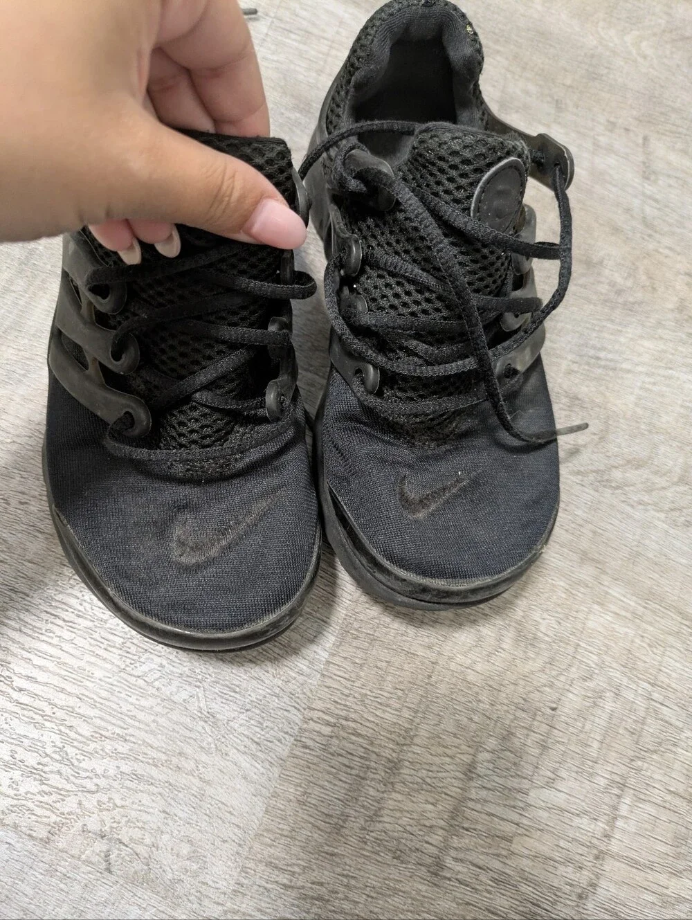 Nike Air Presto Triple Black Size 1Y